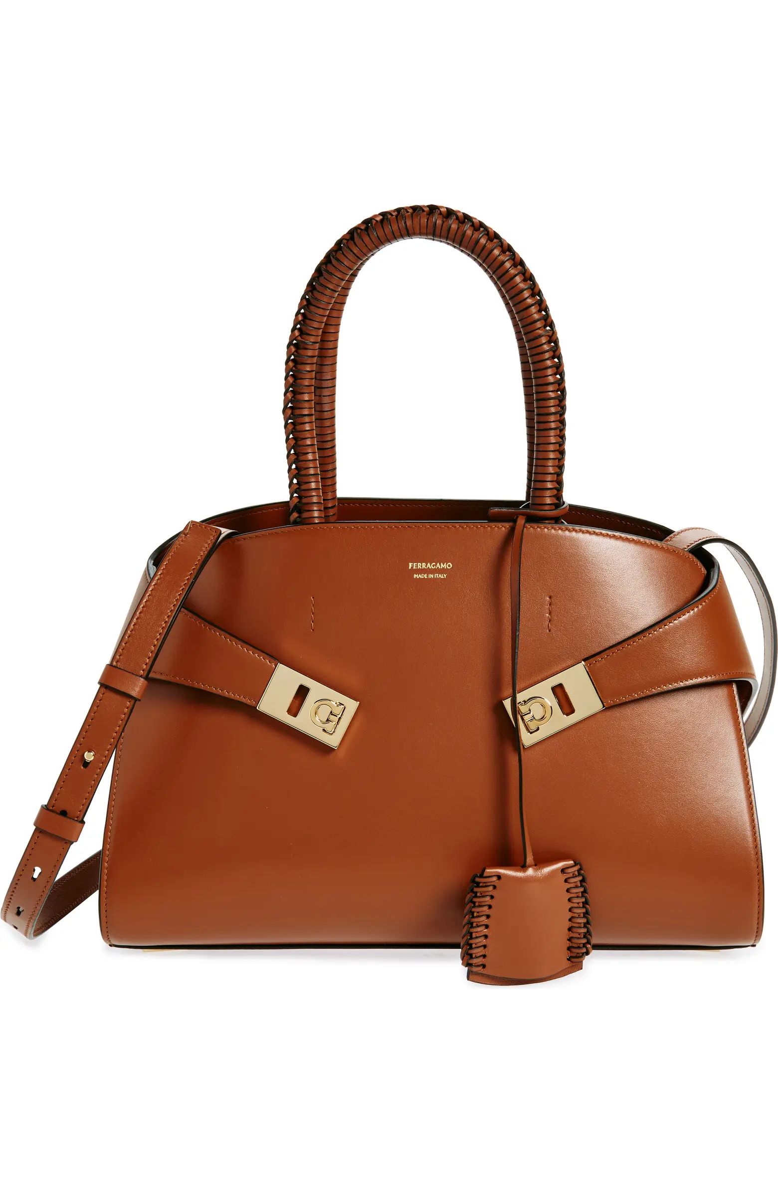 FERRAGAMO Small Hug Leather Top Handle Bag | Nordstrom | Nordstrom