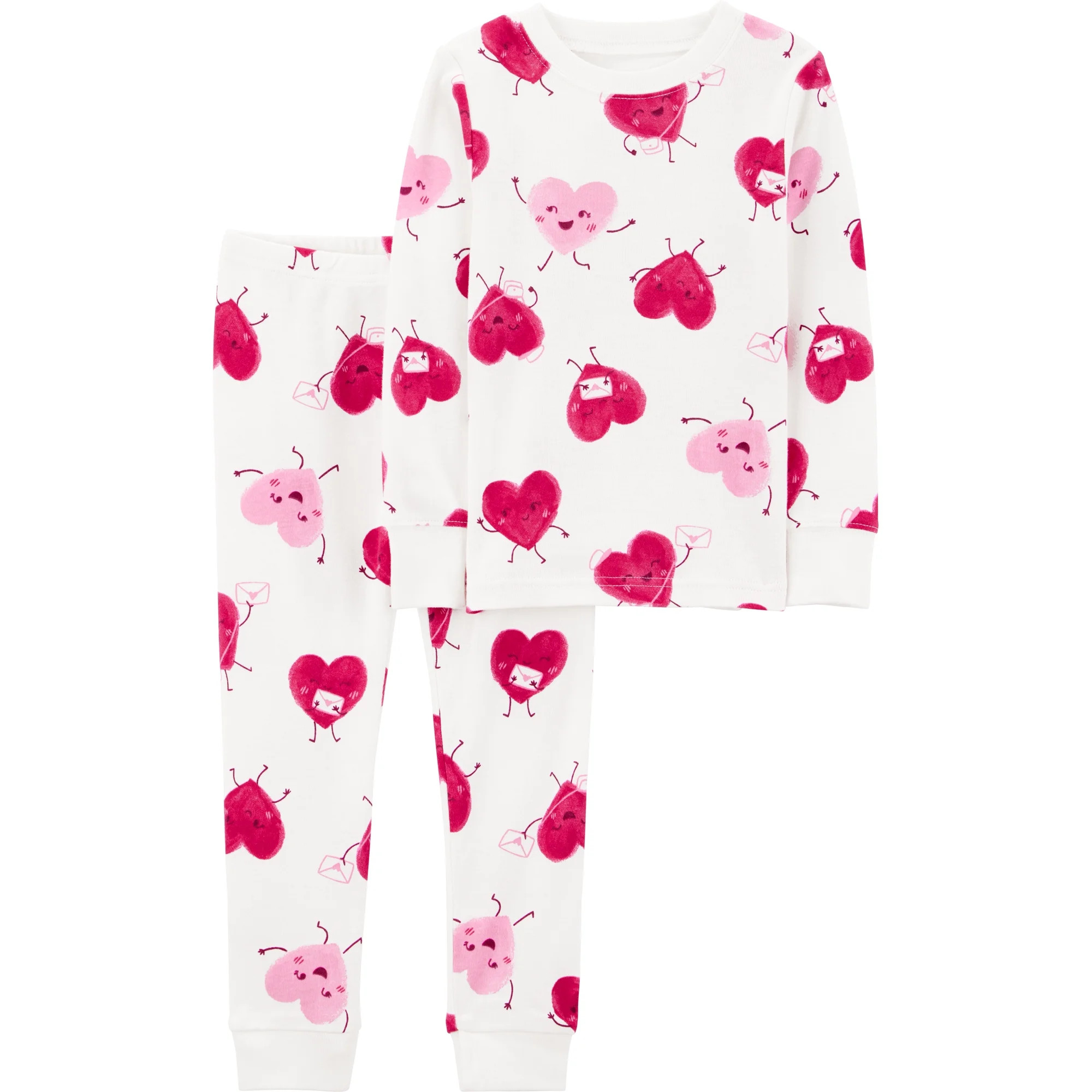Carter's Child of Mine Baby and Toddler Valentine's Pajama, 2-Piece, Sizes 12M-5T | Walmart (US)