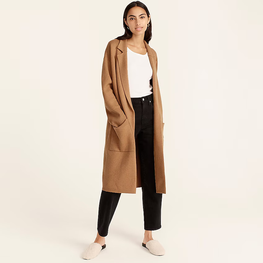 Ella open-front long sweater-blazer | J. Crew US