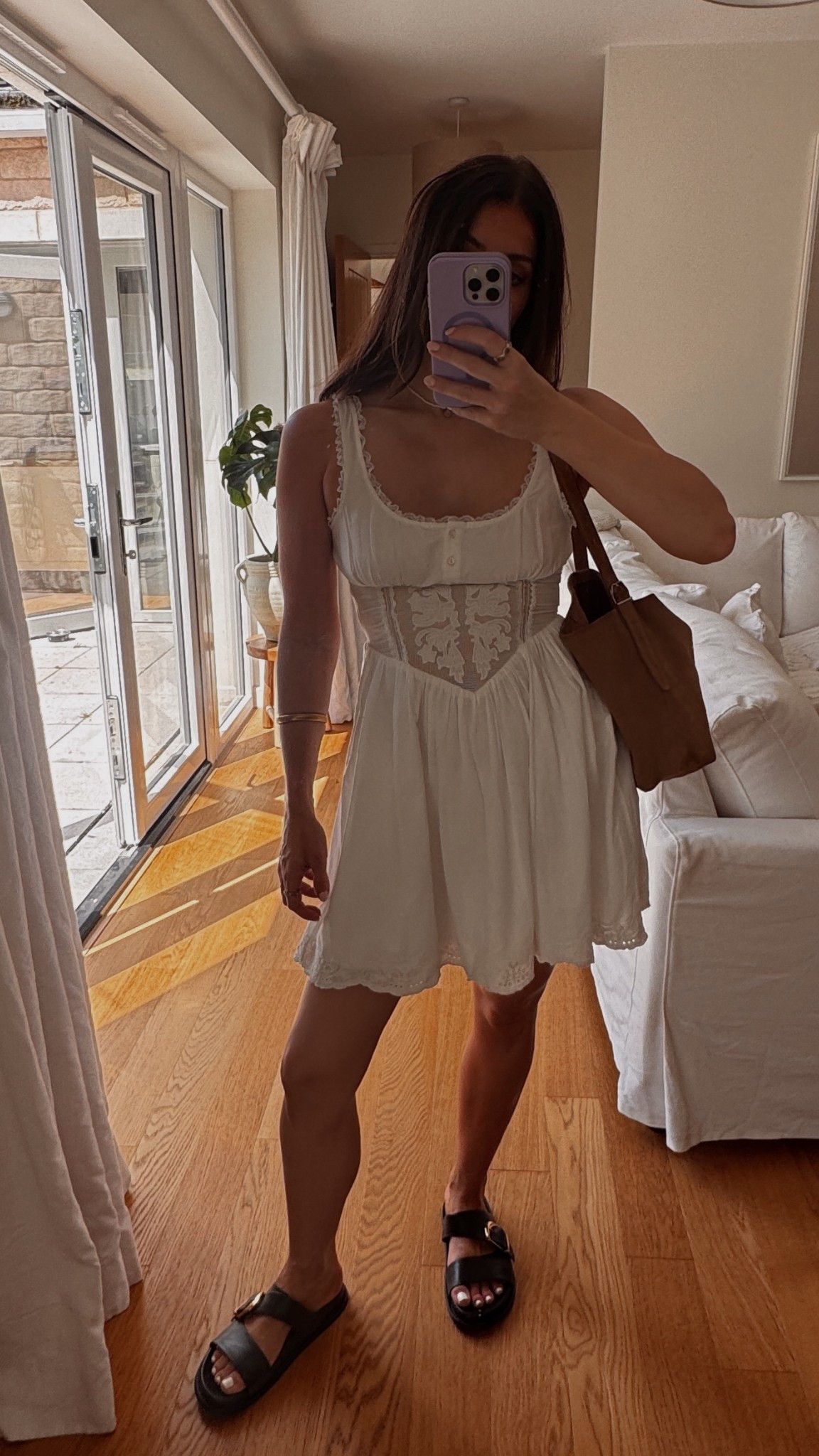 Summer outfits 
Holiday outfits 
White dress 
Black sandals 

#LTKuk #LTKsummer #LTKeurope