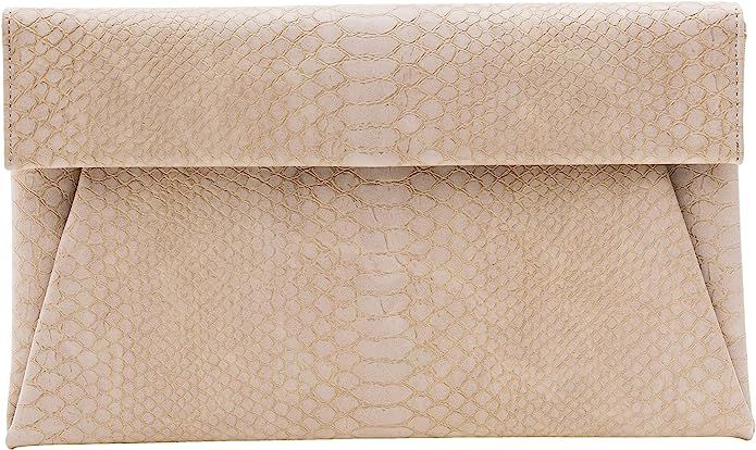 bys2mr Women's Clutch Purse Bags - Flat Envelope Faux Croc Leather Crossbody Evening Party Weddin... | Amazon (US)