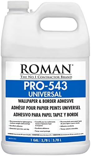 ROMAN’s PRO-543 Universal Border and Wallpaper Adhesive for Home Improvement, White, 1 Gallon (... | Amazon (US)