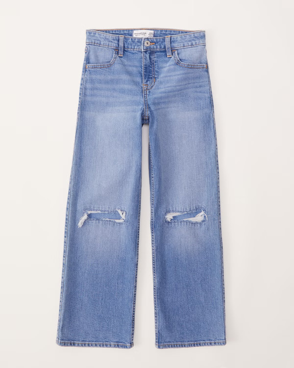 high rise wide leg jeans | Abercrombie & Fitch (US)