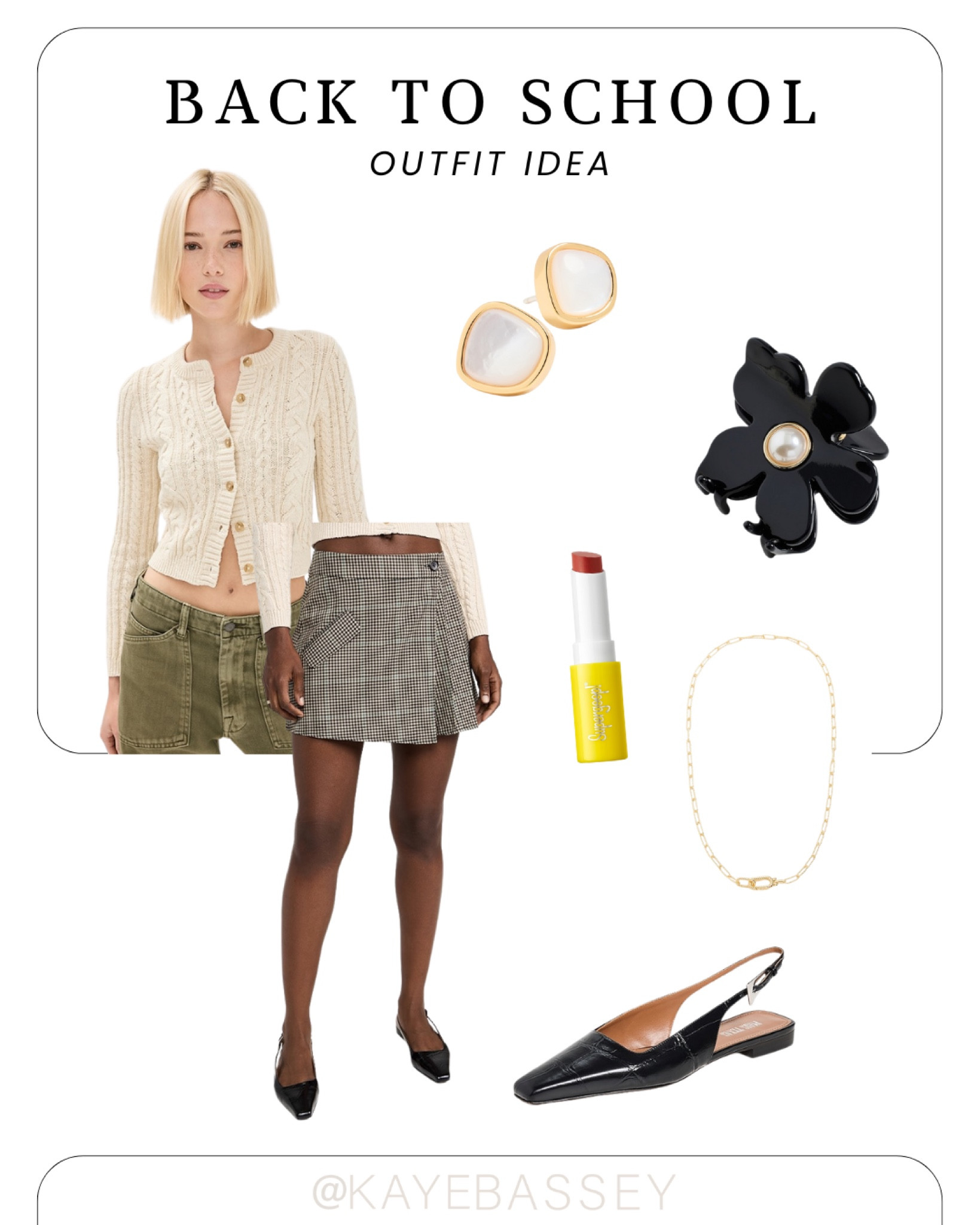 Back to school back to college fashion style guide - cardigan plaid mini skirt slung back ballet flats flower hair clip gold earrings #shopbop #fall #trends #college #fallstyle

minimal style, effortless chic, outfits ideas, party dress, fashion style, style inspo, what to wear, outfit inspo, outfit inspiration, vintage aesthetic, aesthetic style, Pinterest aesthetic

#neutralpalette #neutralshades #aestheticspost #glamourgoal #styleoftheday #mystyle #vacationstyle #whowhatwearing #wiw #ootd #styleblogger #fashionblogger #outfitideas #styleinspo #ltkstyletip #lablogger #pinterestinspired #pinterestinspo #pinterestgirl #inspofashion 

#LTKBacktoSchool #LTKStyleTip #LTKSeasonal