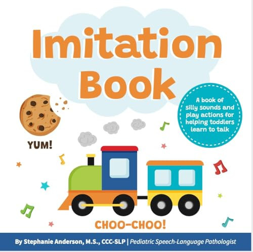 Imitation Book: Interactive & Fun Learn to Talk Board Book For Toddlers Ages 0-4, Written by a Speech Therapist | Amazon (US)