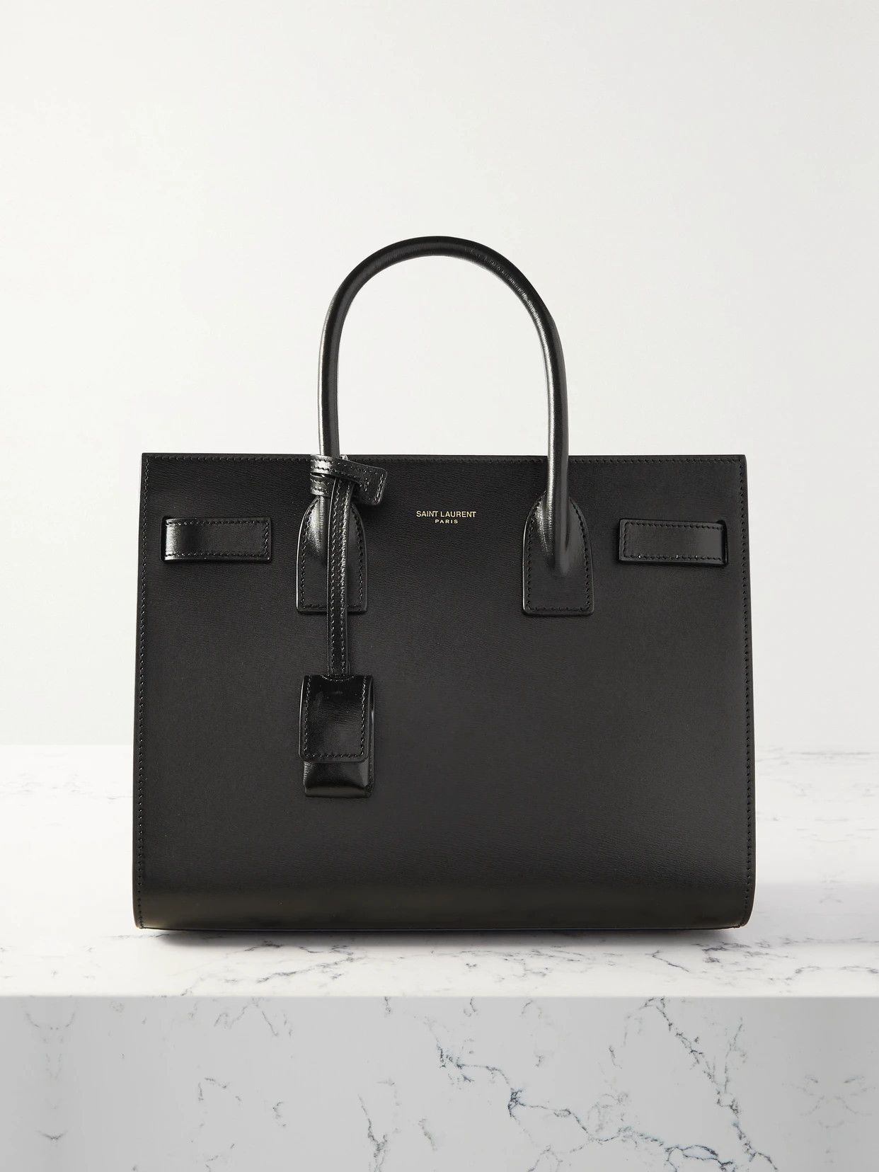 SAINT LAURENT - Sac De Jour Baby Embossed-leather Tote - Black | NET-A-PORTER (UK & EU)