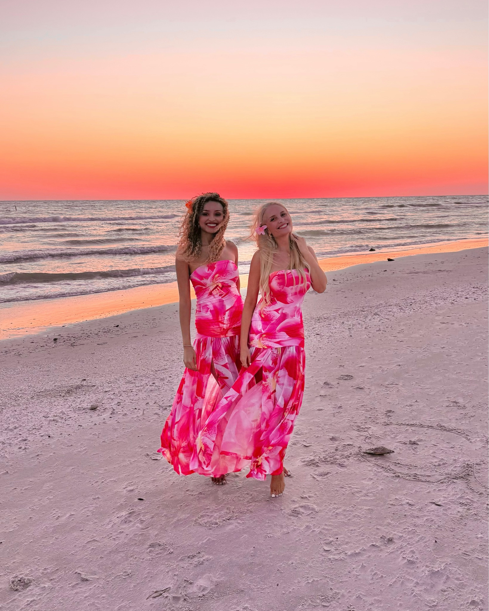A beautiful tropical dress that matches the sunset, so pretty we both had to have it! 💖💕￼Linked the exact dress & similar versions below.

#LTKdayinmylife #LTKootd #LTKgrwm