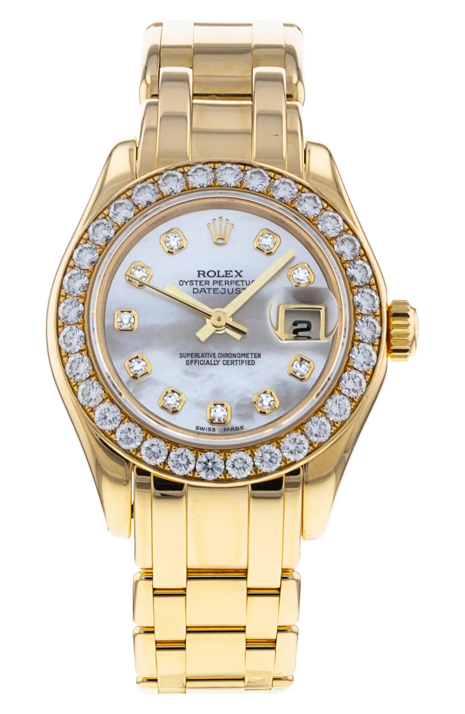 Rolex Preowned Pearlmaster Oyster Perpetual Bracelet Watch, 29mm | Nordstrom