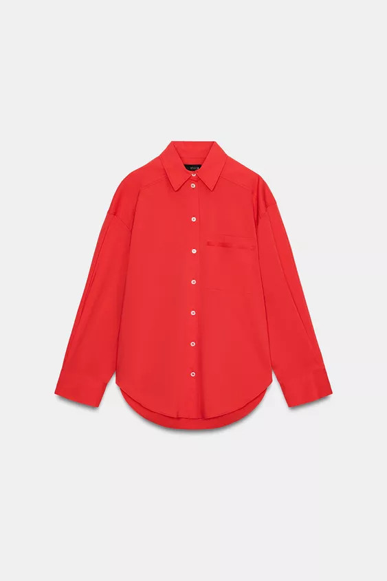 OVERSIZE POPLIN SHIRT | Zara UK