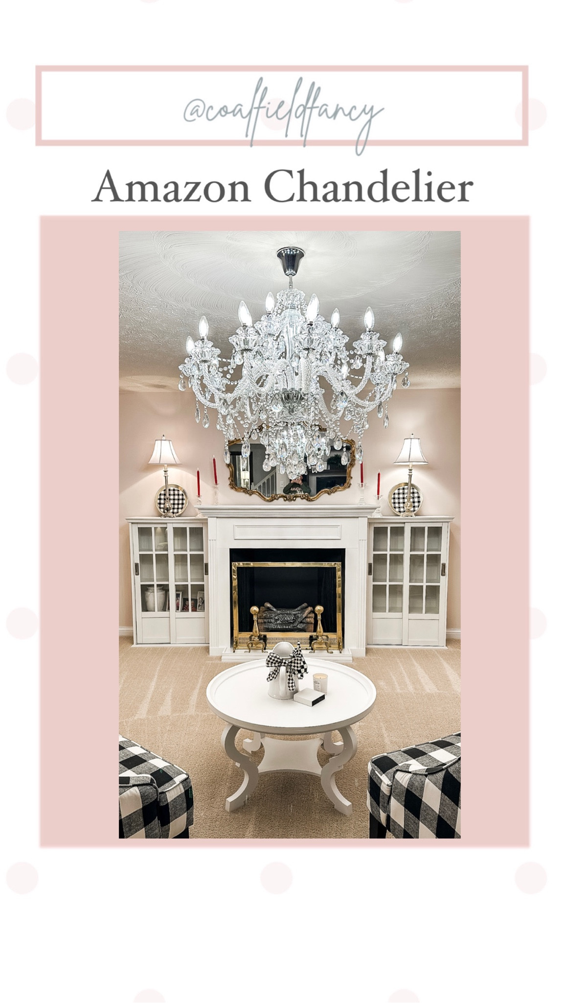 This chandelier looks as beautiful in my home as it does online. The installation was a labor of love. For example, the wiring. Please read the reviews, and if you don’t have experience hire an Electrician to install. Otherwise, it was totally worth the money! 
PS the first one I ordered arrived broken, and I had to return it. However, the replacement came in perfect condition. 

#LTKover40 #LTKhome