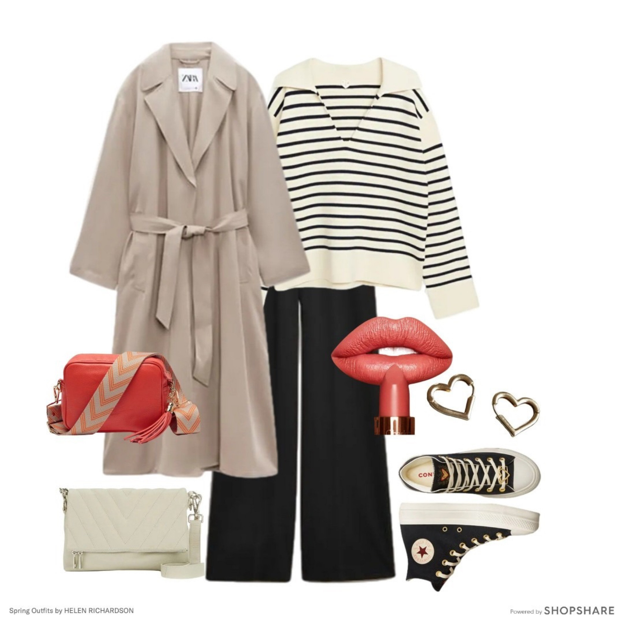 Classic trench look with a modern twist! Pops of coral 🧡 and converse! 💫 

#LTKstyletip #LTKeurope #LTKSeasonal