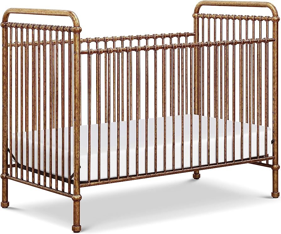 NAMESAKE Abigail 3-in-1 Convertible Metal Crib in Vintage Gold, Greenguard Gold Certified | Amazon (US)