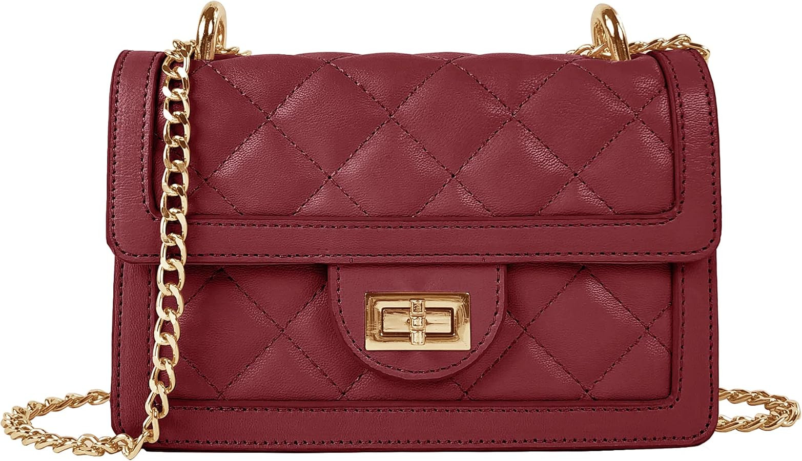 SG SUGU Small Quilted Crossbody Bag, Trendy Designer Mini Shoulder Bag, Phone Wallet Purse for Wo... | Amazon (US)