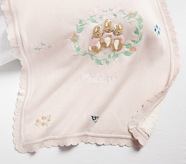Peter Rabbit™ Flopsy™ Heirloom Baby Blanket | Pottery Barn Kids