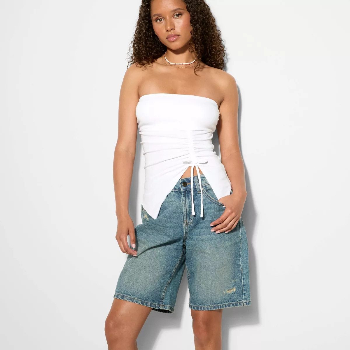 Women's Asymmetrical Slim Fit Tube Top - Wild Fable™ | Target