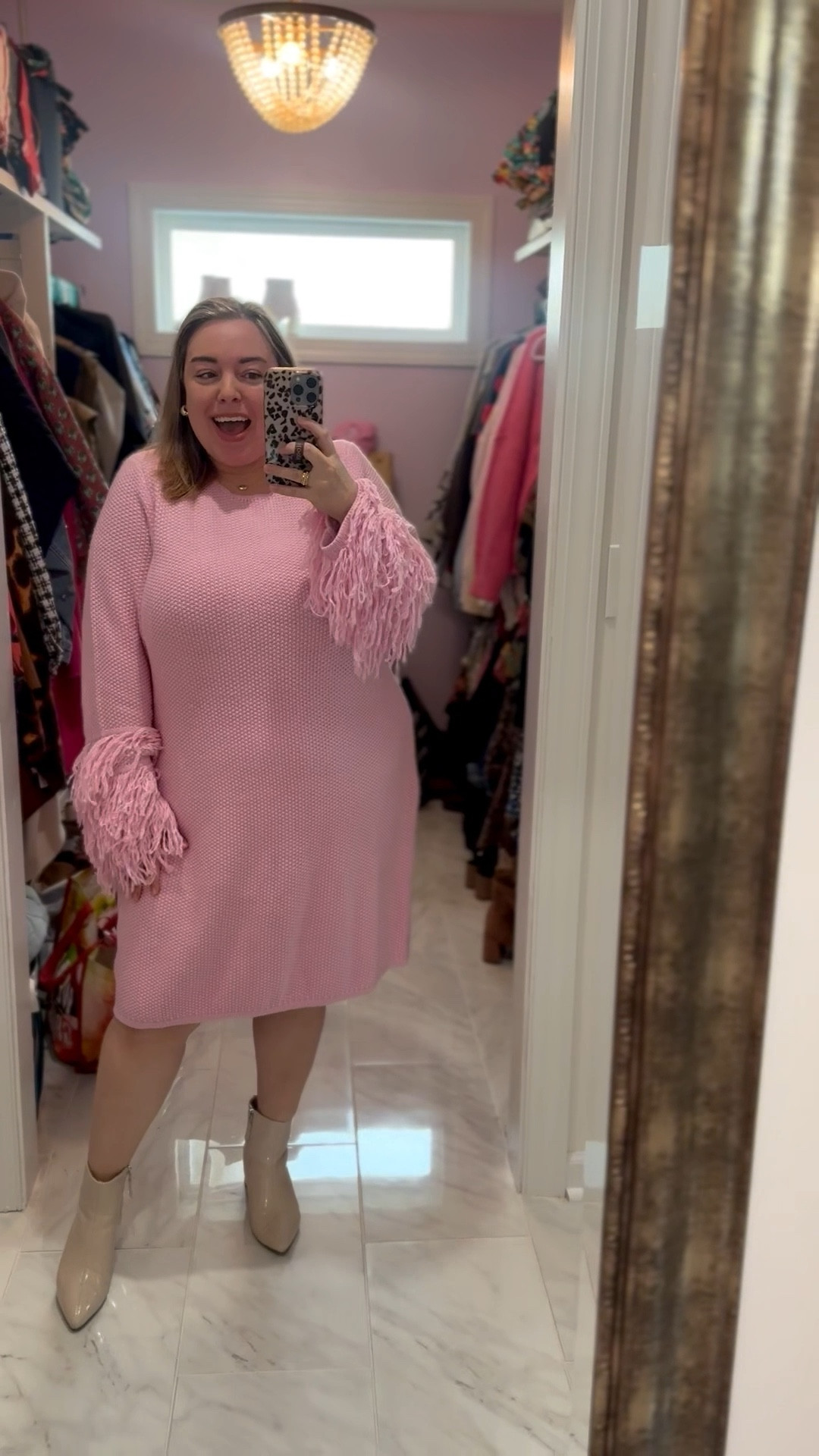 💕 The prettiest little tassel sleeve pink sweater dress 💕 I absolutely love the fit and feel of this dress! And it’s currently 40% off! 

#LTKootd #LTKSaleAlert #LTKPlusSize