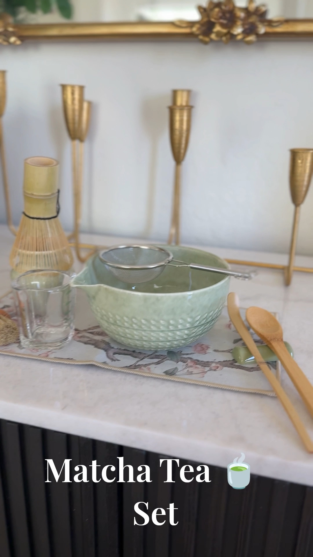 Matcha 🍵 tea set #matchaset #matchatea #kitchen #homeinspo