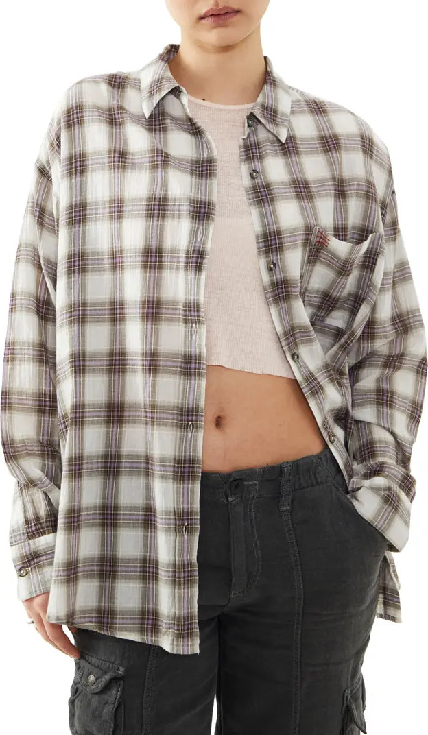 BDG Urban Outfitters Sadie Check Button-Up Shirt | Nordstrom | Nordstrom