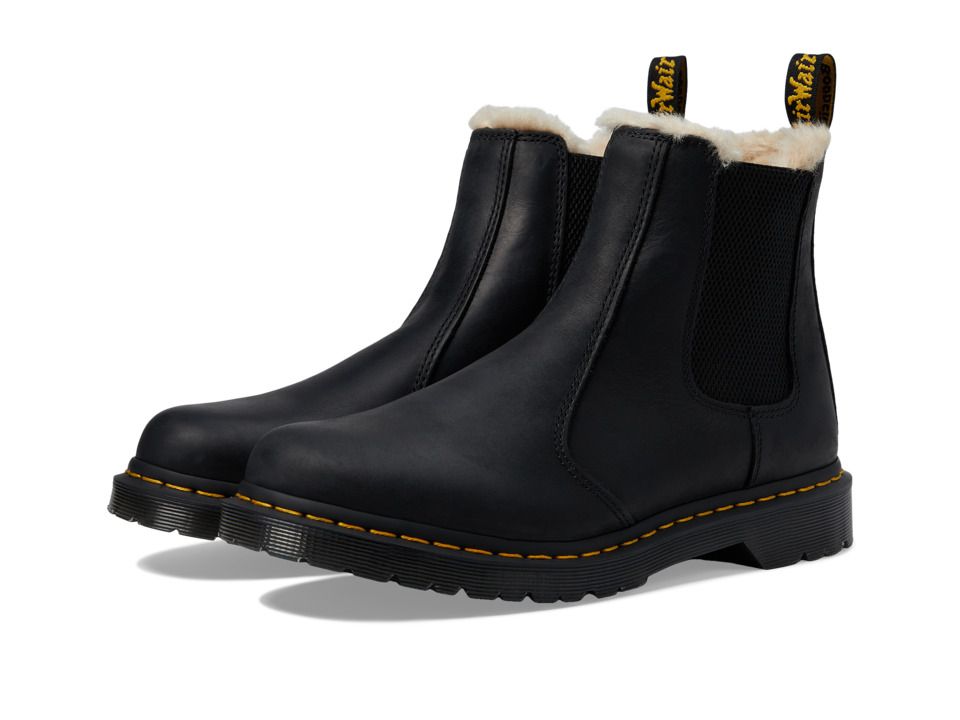 Dr. Martens Leonore (Black Burnished Wyoming) Women's Pull-on Boots | 6pm