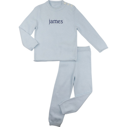 Blue Woven Sweater Set | Cecil and Lou