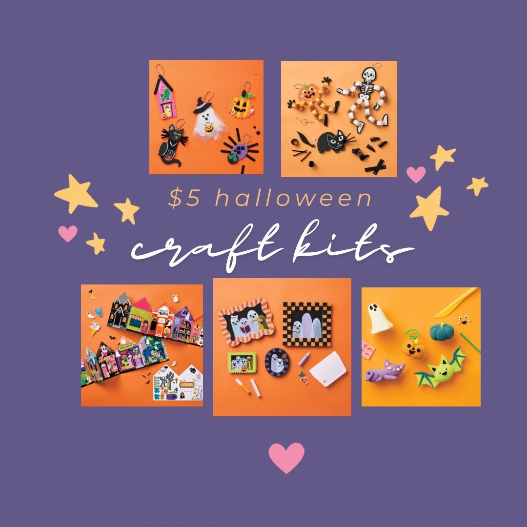 So many cute Halloween craft kits!!  And only $5! #halloweencrafts #halloweenactivities

#LTKmomlife #LTKSeasonal #LTKKids