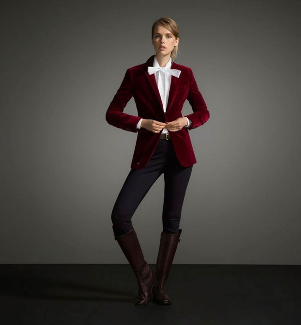Women EHS Casual Stylish Slim Fit Party Wear Maroon Velvet Jackets Blazers | eBay | eBay US