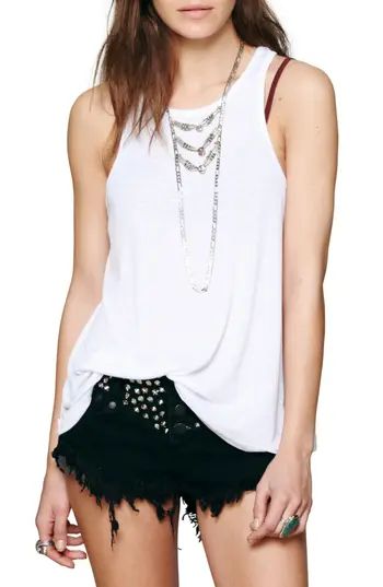 Women's Free People 'Long Beach' Tank, Size X-Small - White | Nordstrom