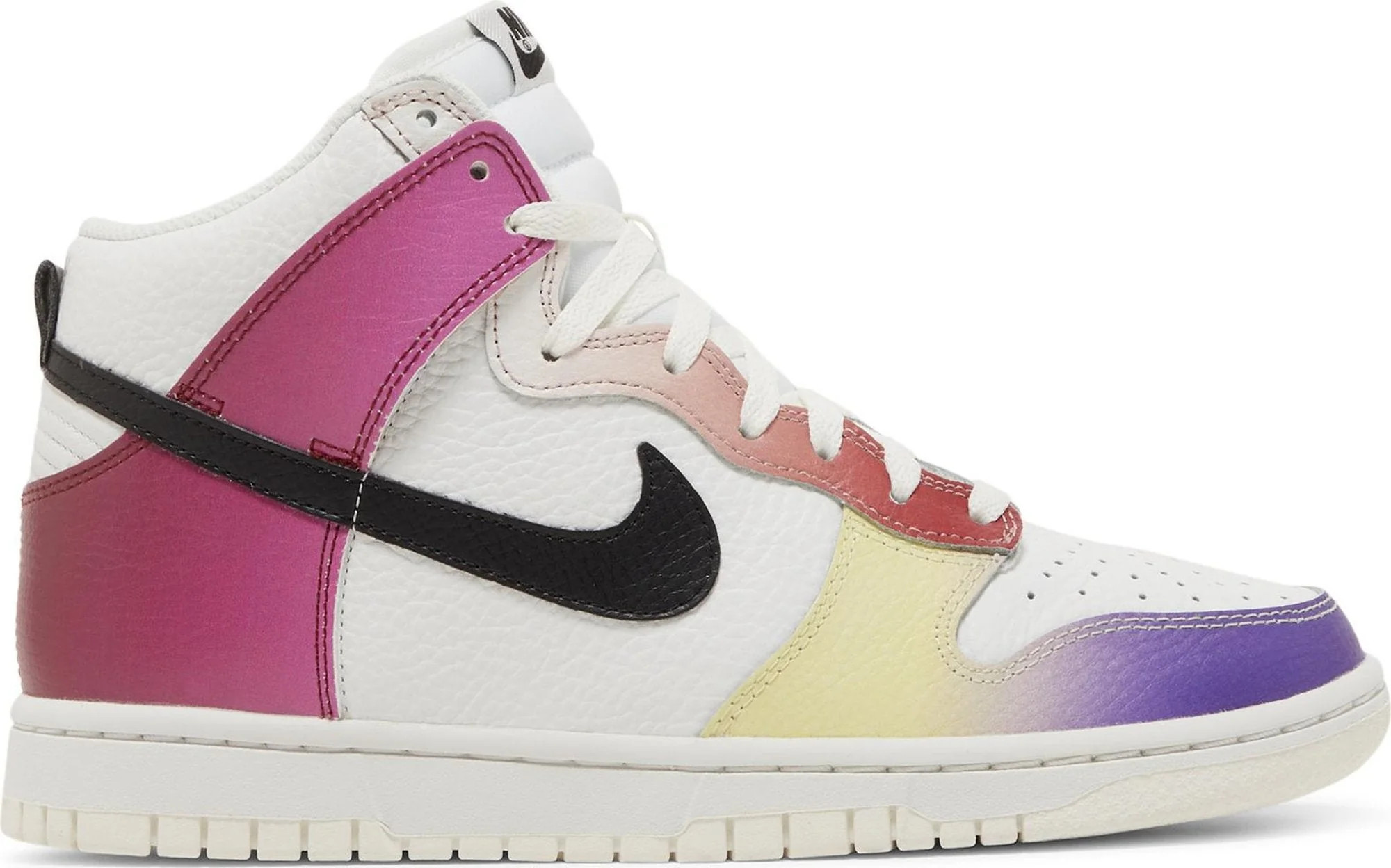 Nike Women's Dunk High 'Multi-Color Gradient' - Fd0802-100 - Summit White/Black/Team Red/Gym Red / 5 | Zulily