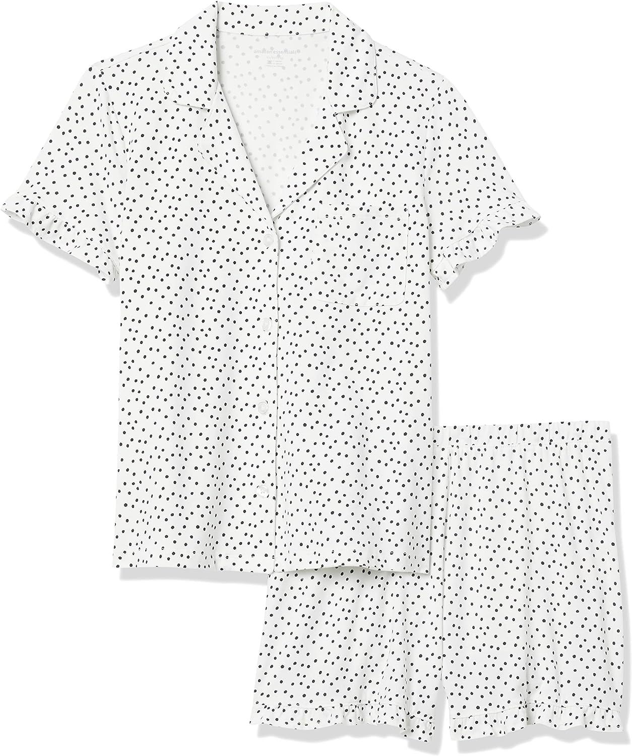 Amazon Essentials Women's Cotton Modal Short Pajama Set | Amazon (US)