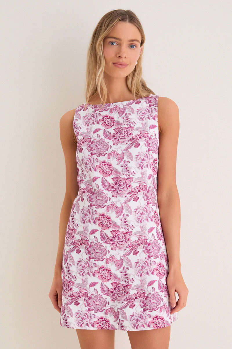 Rosewood Floral Leo Mini Dress | Tuckernuck (US)