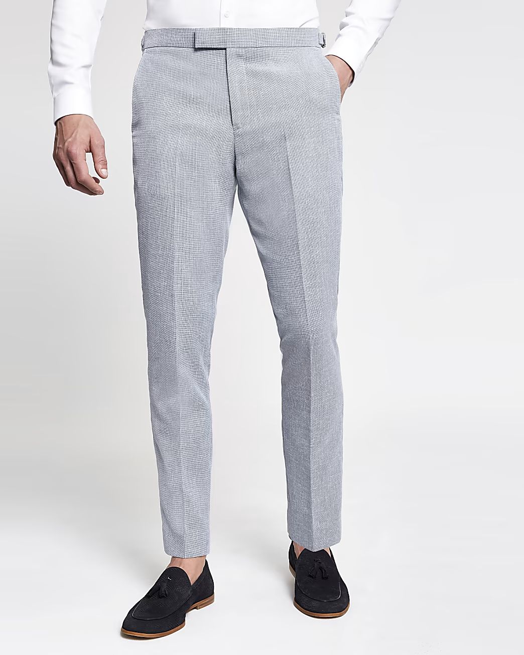 River Island Mens Light blue skinny suit pants | River Island (US)