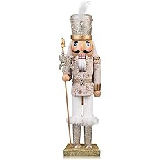 Wooden Christmas Soldier Nutcracker Decorations, 15 Inch Nutcracker Figure Christmas Decor for Sh... | Amazon (US)