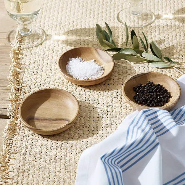 Eucalyptus Wood Dipping Bowl - Set of 3 | The White Company (UK)