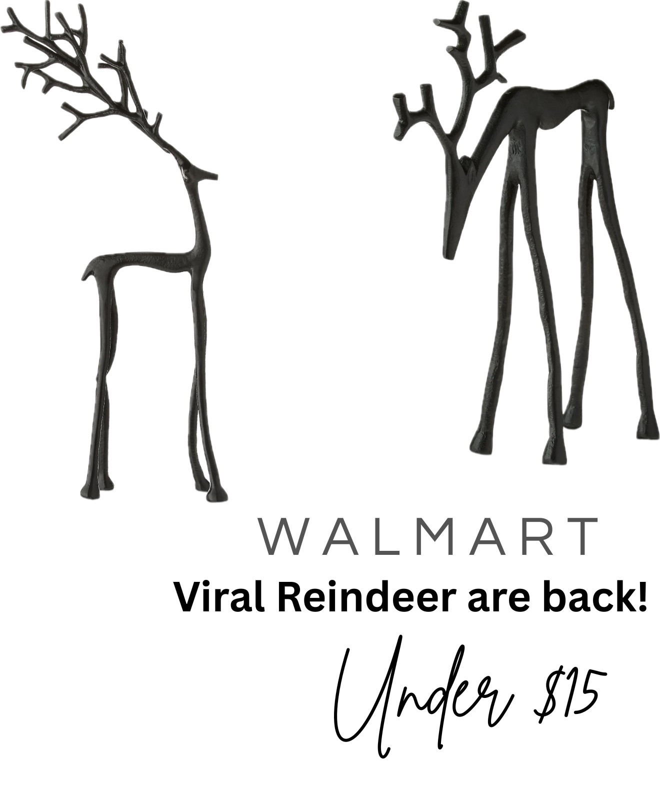 Walmart brought back there viral reindeer! These are under $15 compared to Pottery Barns that are $40. They will go quick! 

#LTKSeasonal #LTKHome