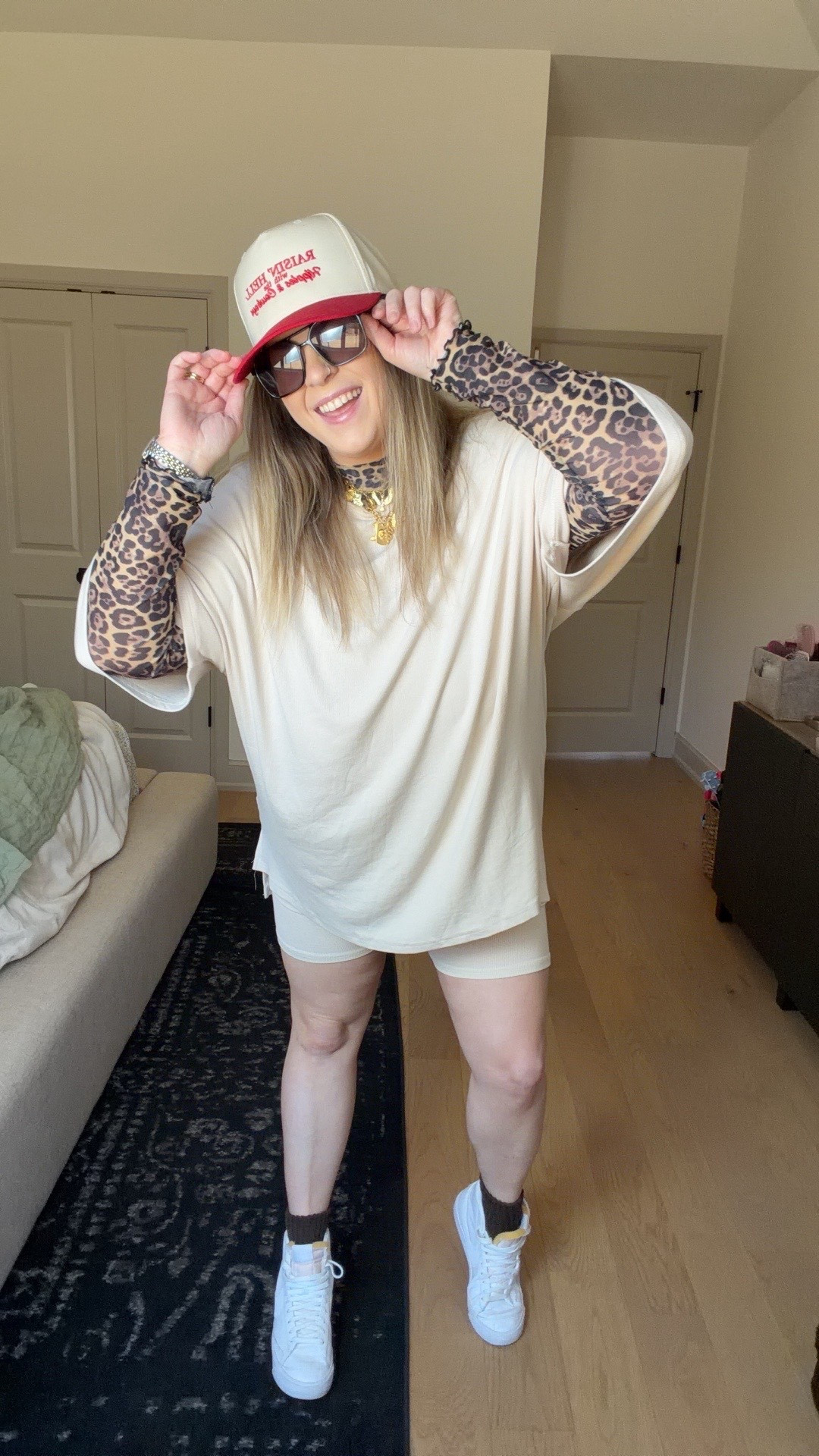 A matching set and a mesh top are my go to for spring! 

#LTKPlusSize #LTKMidsize #LTKootd