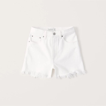 Curve Love High Rise 4 Inch Mom Shorts | Abercrombie & Fitch (US)
