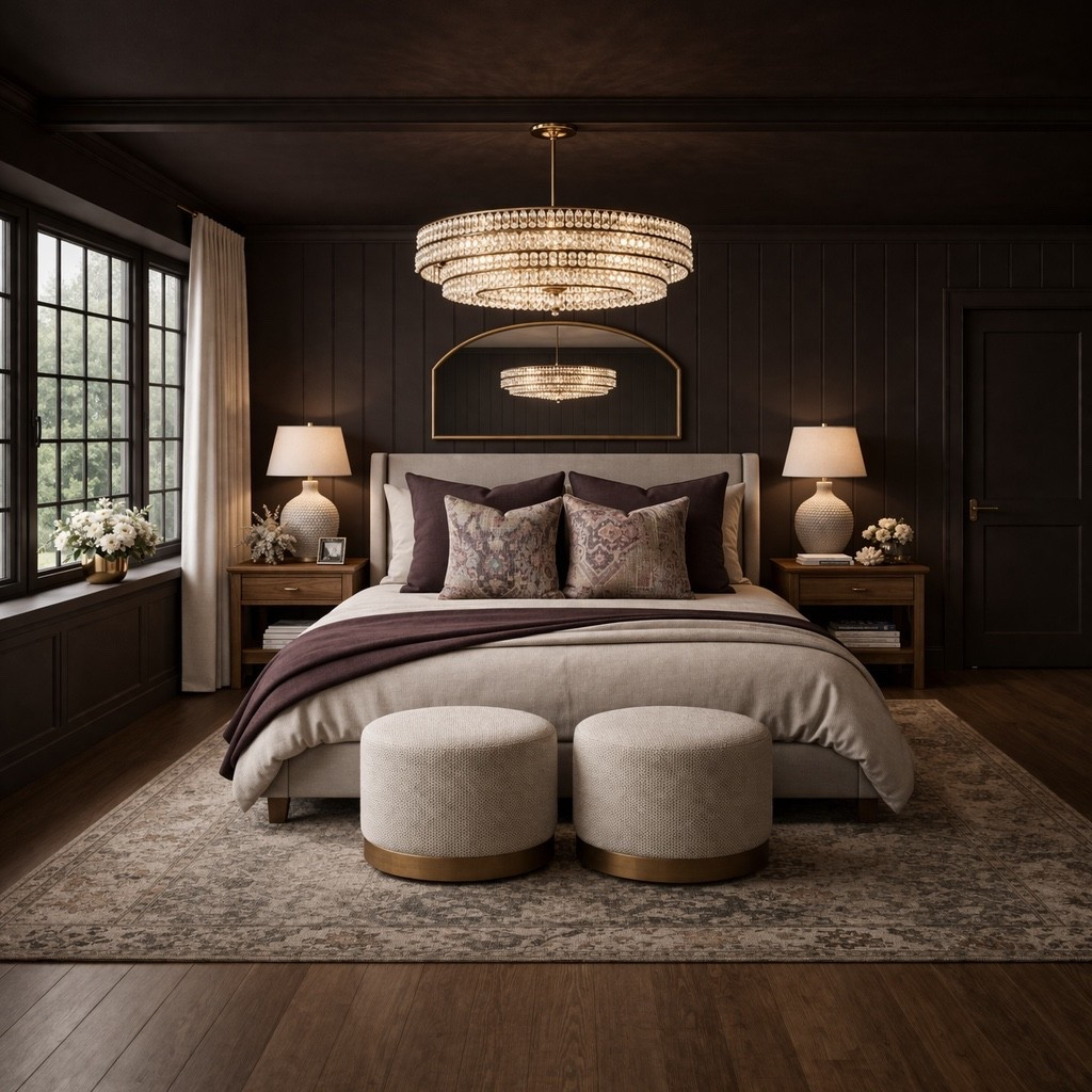 There’s something about a deep, moody bedroom that just hits different 🤎✨
It instantly wraps the space in warmth and makes everything—from the bedding to the lighting—feel more intentional and elevated.

I leaned into a full color-drenched look here and it completely transformed the feel of the room into a cozy, high-end retreat.

Paint color: SW Plum Brown

Tell me… are you team moody or light + airy? 

Linking products you can create this look in your home. ￼

#LTKHome