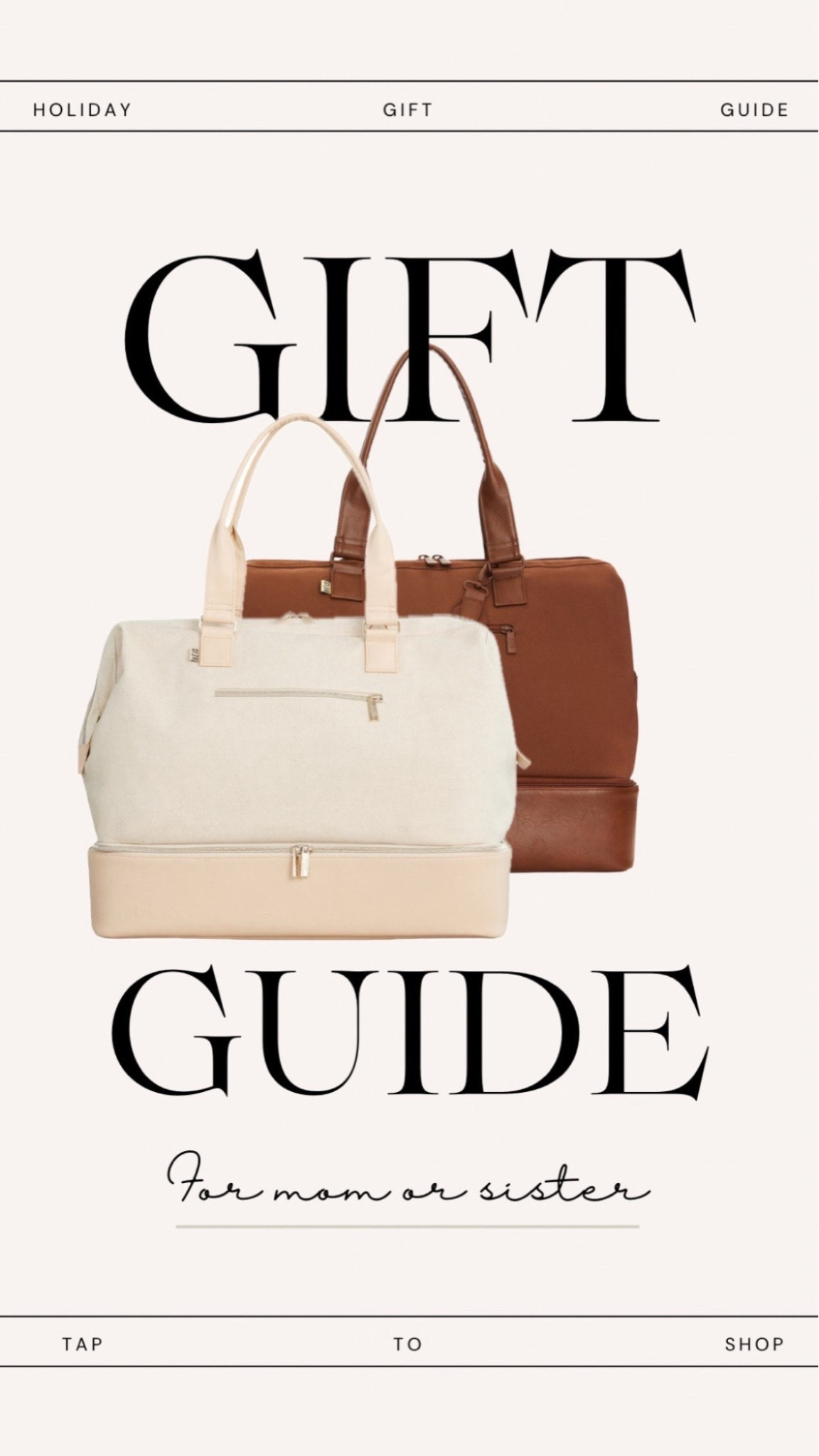 Gift guide for her | Beis Weekender bags#LTKsalealert

Follow my LTK @ImLola on the @shop.LTK app to view this post and get my exclusive app-only content!

#liketkit #LTKGiftGuide #LTKHoliday
@shop.ltk
https://liketk.it/4o94N

#LTKHoliday #LTKFindsUnder100 #LTKGiftGuide