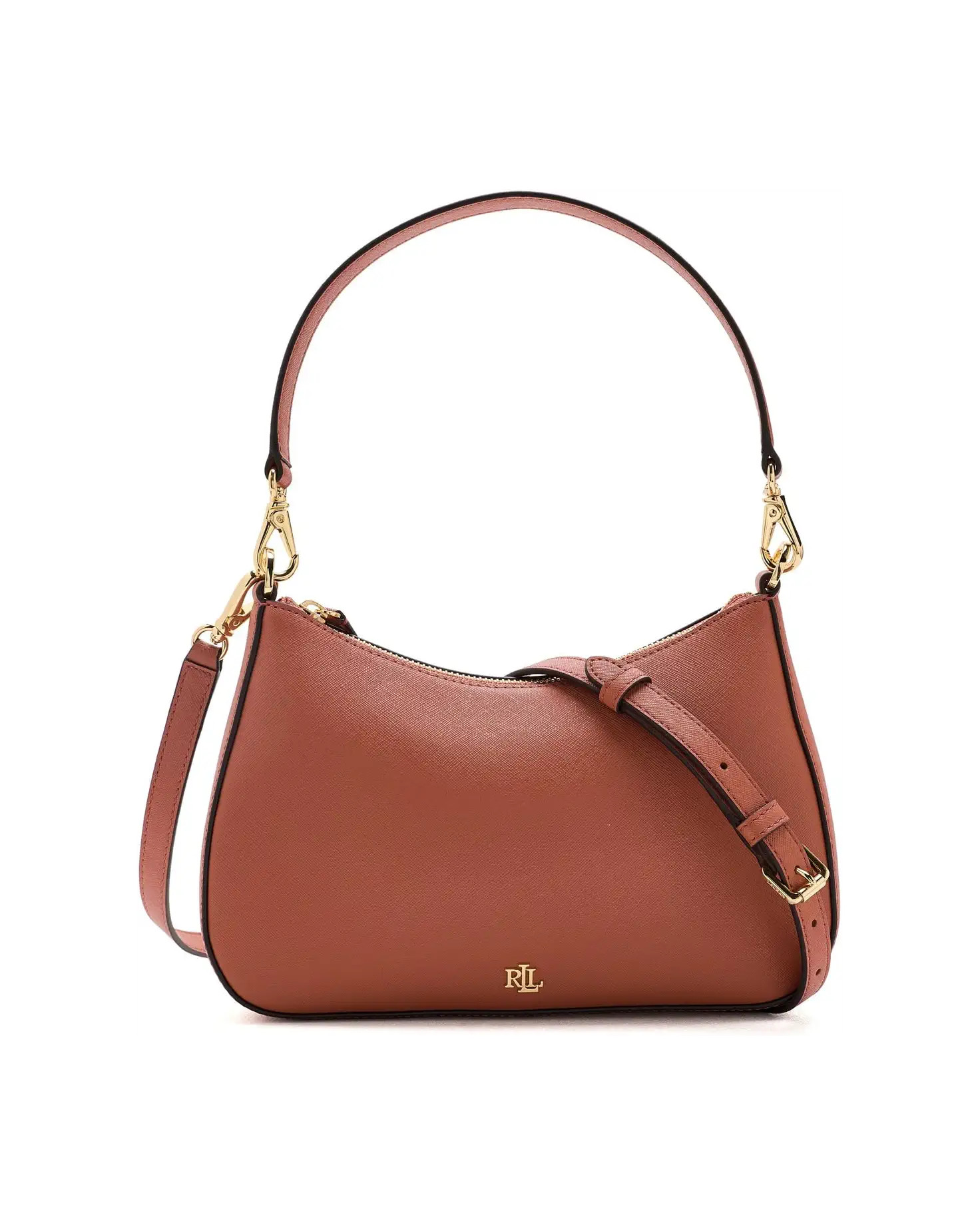 Lauren Ralph Lauren Crosshatch Leather Medium Danni Bag | Zappos.com