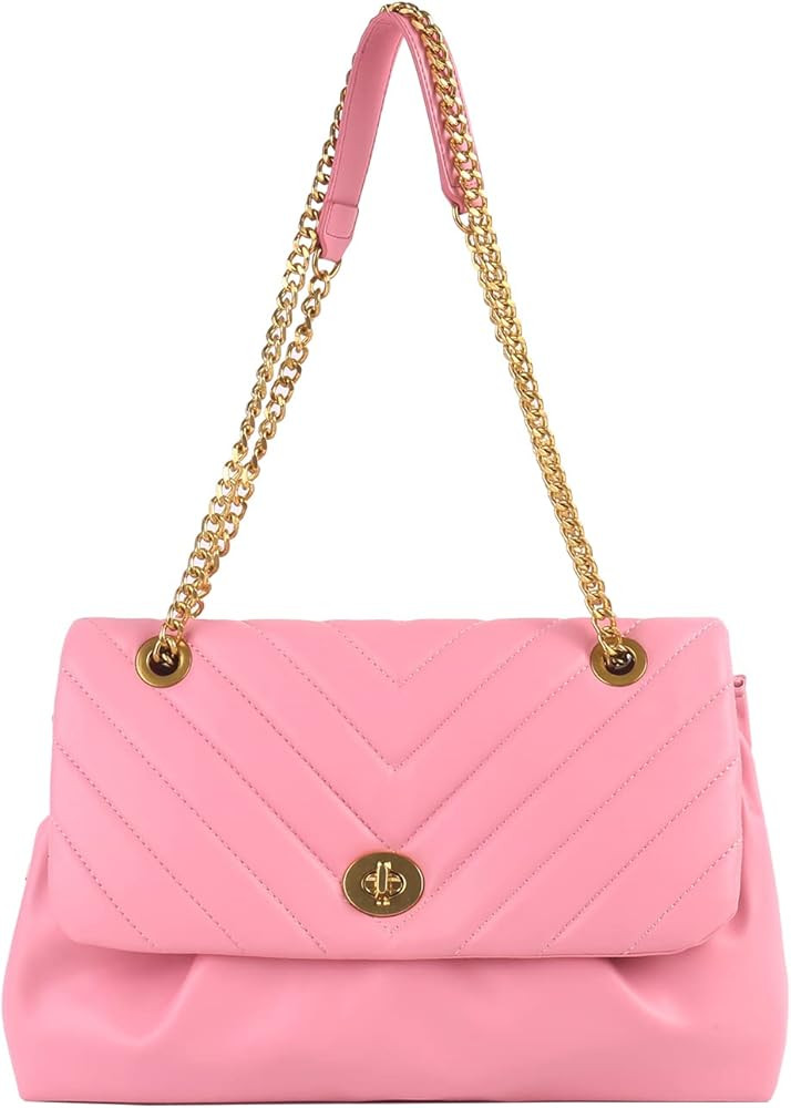 LMKIDS Crossbody Bags for Women Fashion Quilted Shoulder purse with Convertible Chain Strap Class... | Amazon (US)