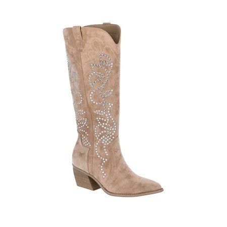 Madden NYC Women s Studded Western Boots | Walmart (US)
