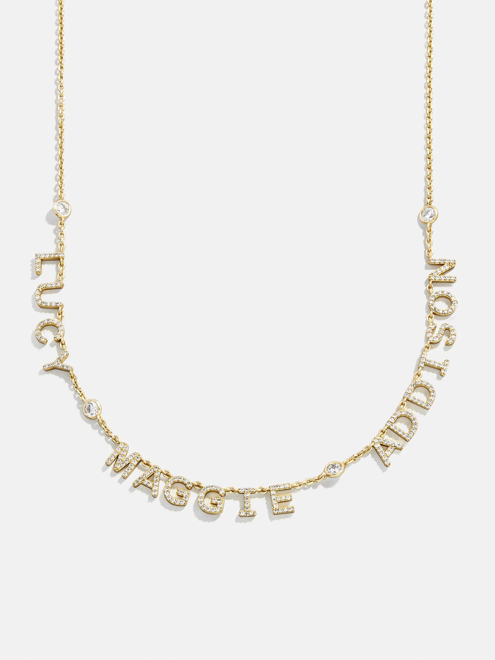 14K Gold Custom Multi Name Necklace - 3 Names | BaubleBar