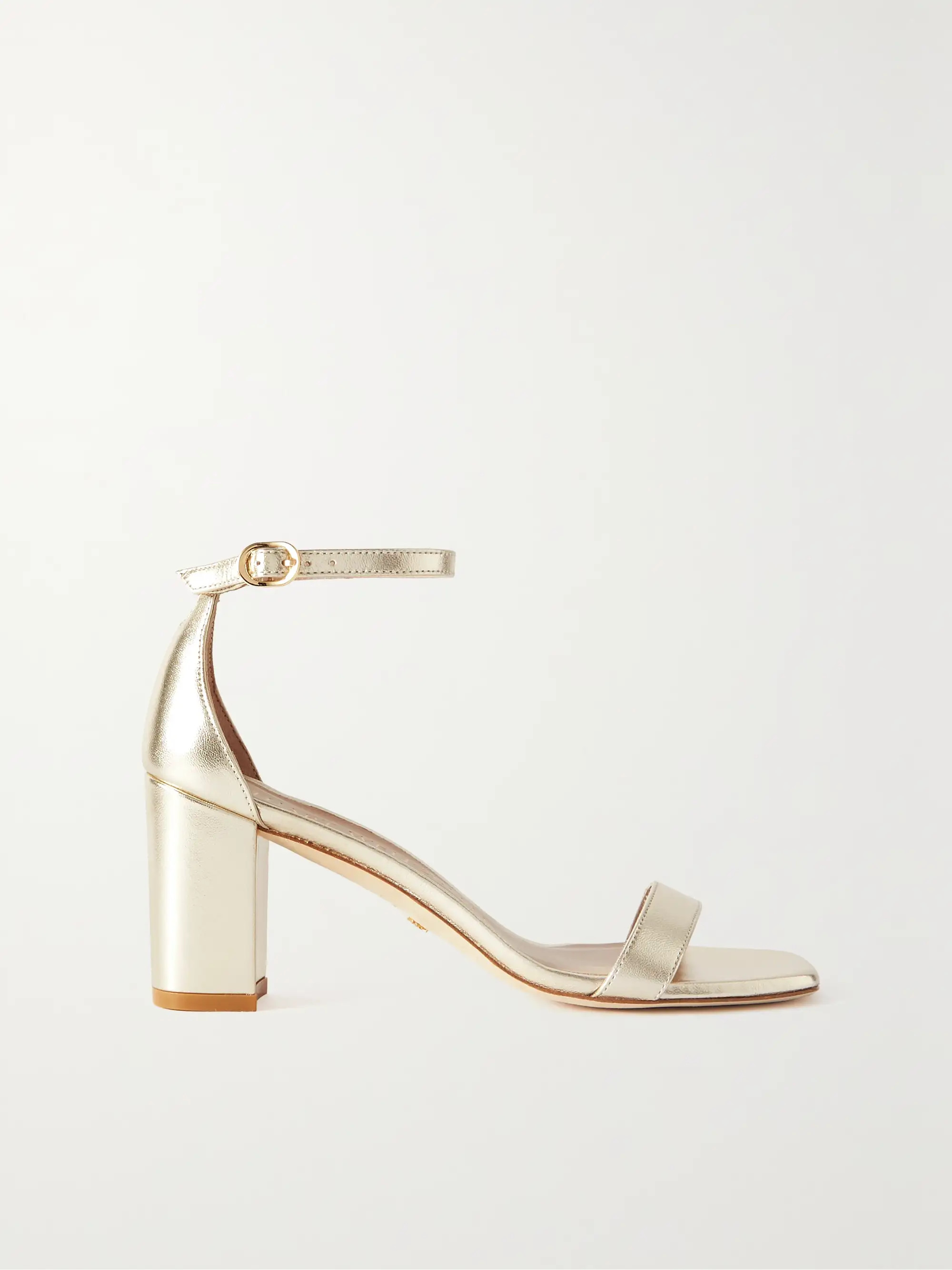 NudistCurve metallic leather sandals | NET-A-PORTER (UK & EU)