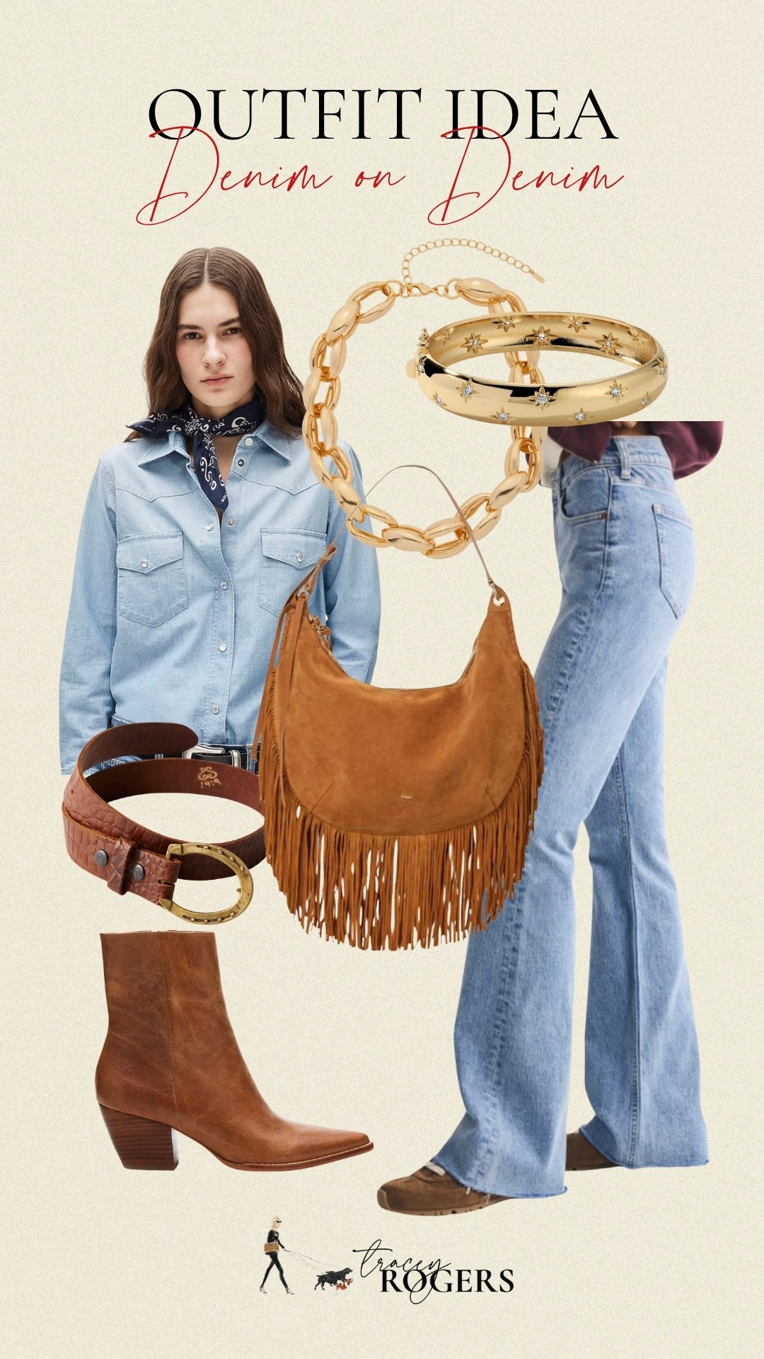 I love a great denim on denim outfit with a western vibe!

#LTKOver40 #LTKSaleAlert