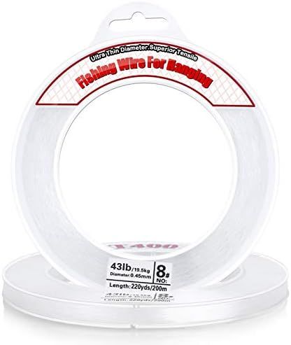 Clear Fishing Wire, Acejoz 656FT Fishing Line Clear Invisible Hanging Wire Strong Nylon String Suppo | Amazon (US)