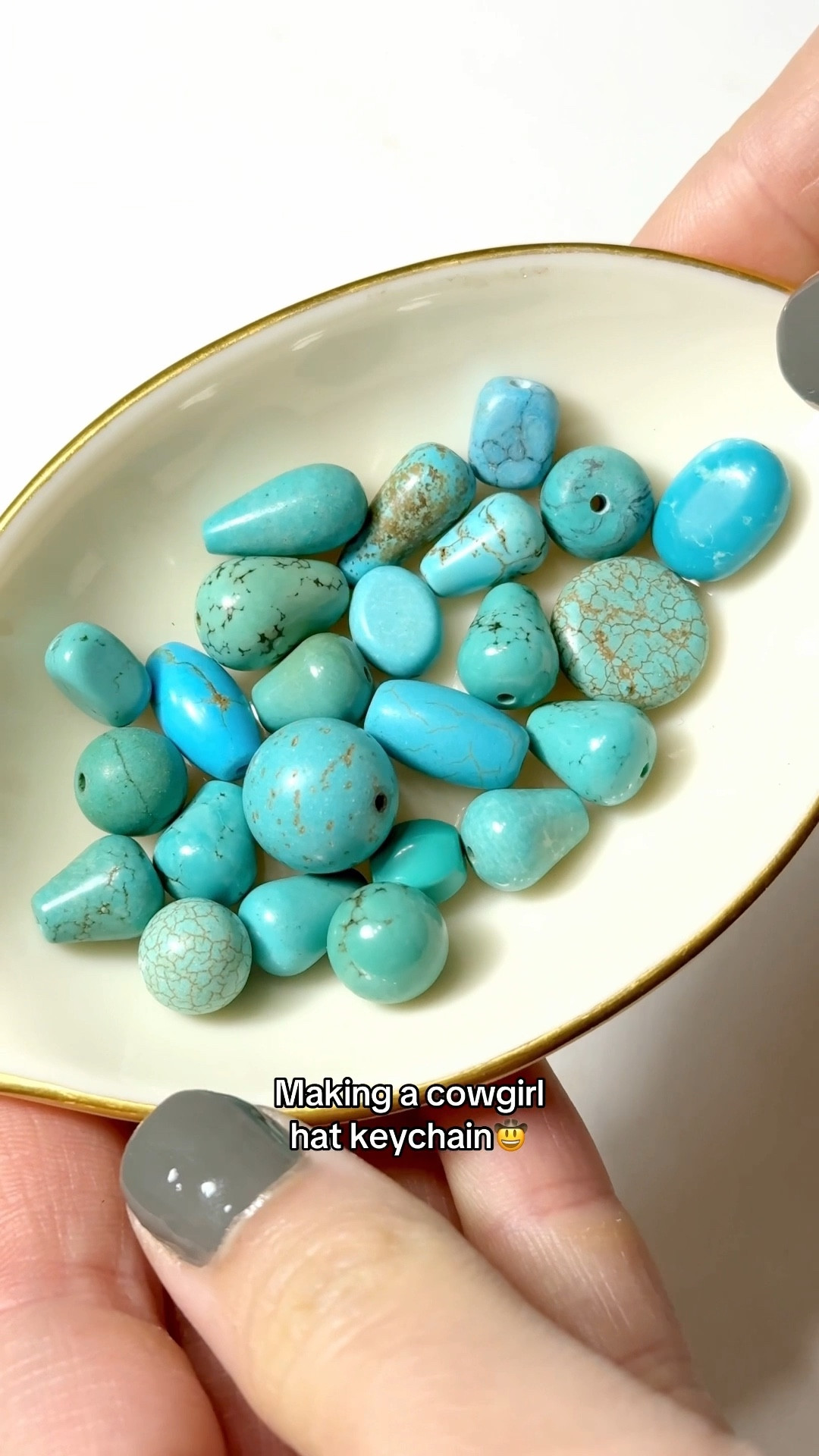 DIY turquoise cowgirl keychain bag charm🤠🩵

#LTKBeauty #LTKFindsUnder50 #LTKGiftGuide