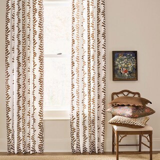 Pierre Wavy Stripe Drapery Panel - Brown - 50"W X 108"L - Ballard Designs | Ballard Designs, Inc.