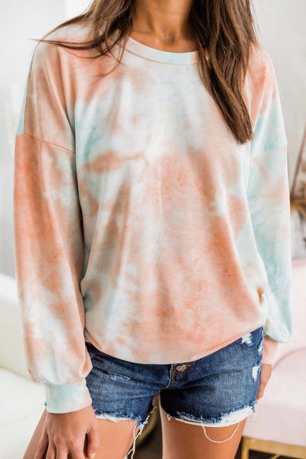 Make Me Closer to You Blouse Peach | The Pink Lily Boutique