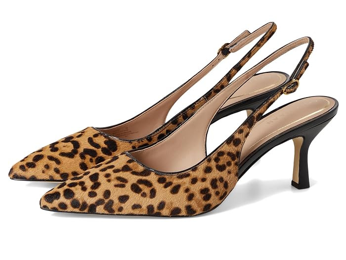 Cole Haan Hansell Sling Back Pumps High Women's Heels Black Leather : 10.5 B - Medium | Zappos.com