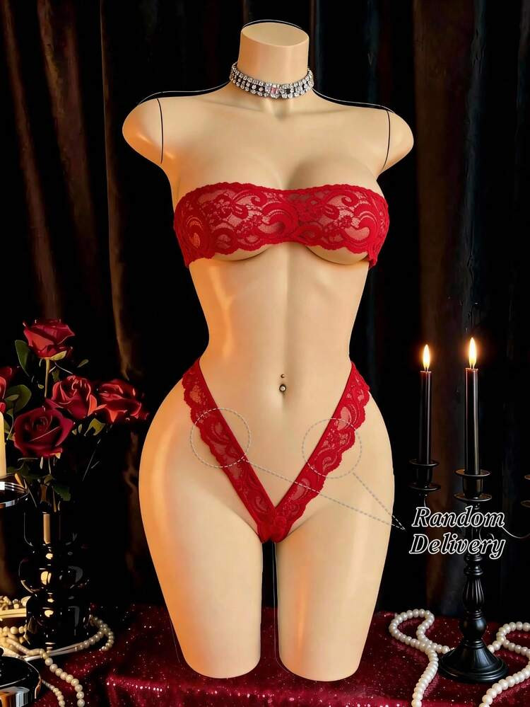 2pcs/Set Women's Solid Color Sexy Lace Ultra-Short Panties, Lightweight Breathable Fabric | SHEIN